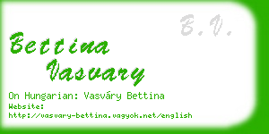 bettina vasvary business card